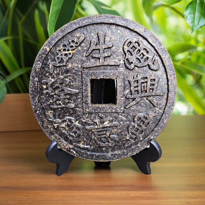 生意兴隆普洱茶雕工艺品居家摆件