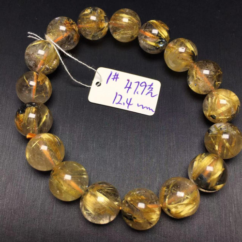 正品金钛晶手链QuartzRutilated