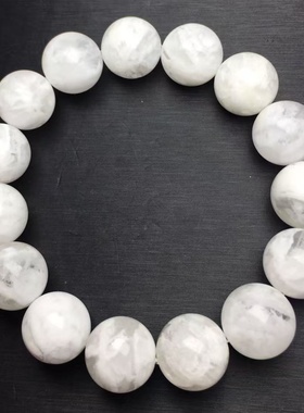 白幽灵手串  天然雪花白幽灵手链 Multi-inclusions 幽灵异像水晶