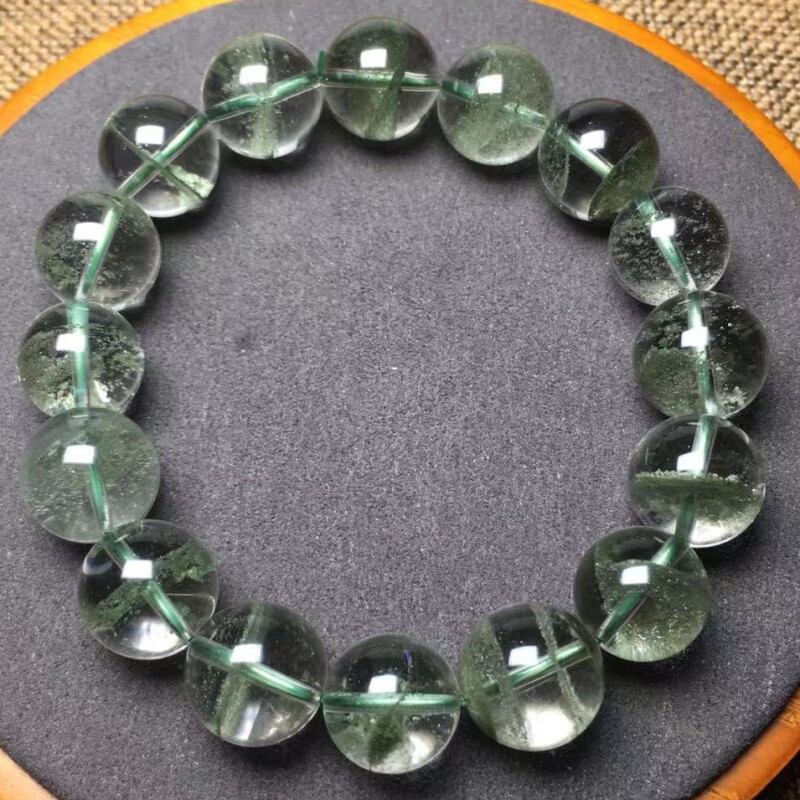 绿幽灵手链 multi-inclusions 满天星 异像手串 天然水晶 正品