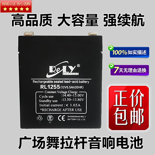 RELY音响RL1255蓄电池12V5.5AH