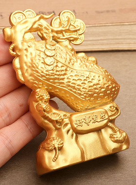 黄铜金属如意好事花生小摆件