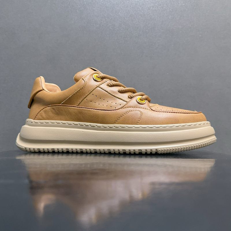 特价捡漏头层牛皮休闲鞋尾货断码清仓真皮软底透气运动鞋板鞋男鞋