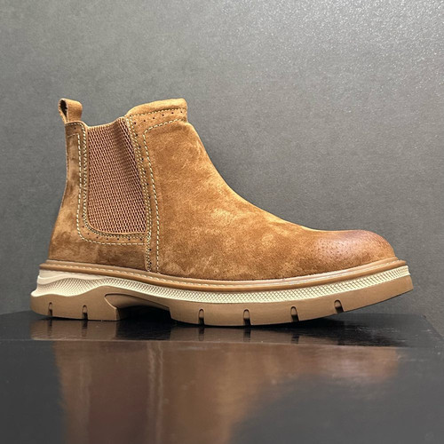 撤柜尾货大黄靴套脚户外靴马丁靴真皮英伦风复古工装切尔西短靴子