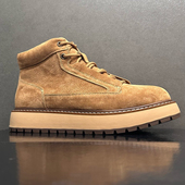 品牌撤柜尾货男鞋 中帮马丁靴真皮休闲黄靴厚底工装 靴英伦复古短靴