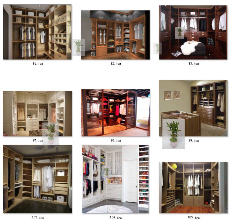 衣帽间 衣柜效果图实景图库室内设计工装衣柜设计素材