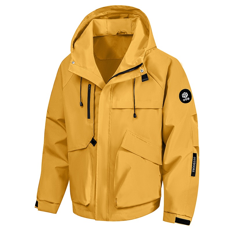 新款冲锋衣潮牌青少年户外外套春秋夹克上衣防风防雨跨境