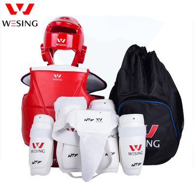 九日山跆拳道全套护具成人儿童比赛加厚套装实战训练器材头盔面罩