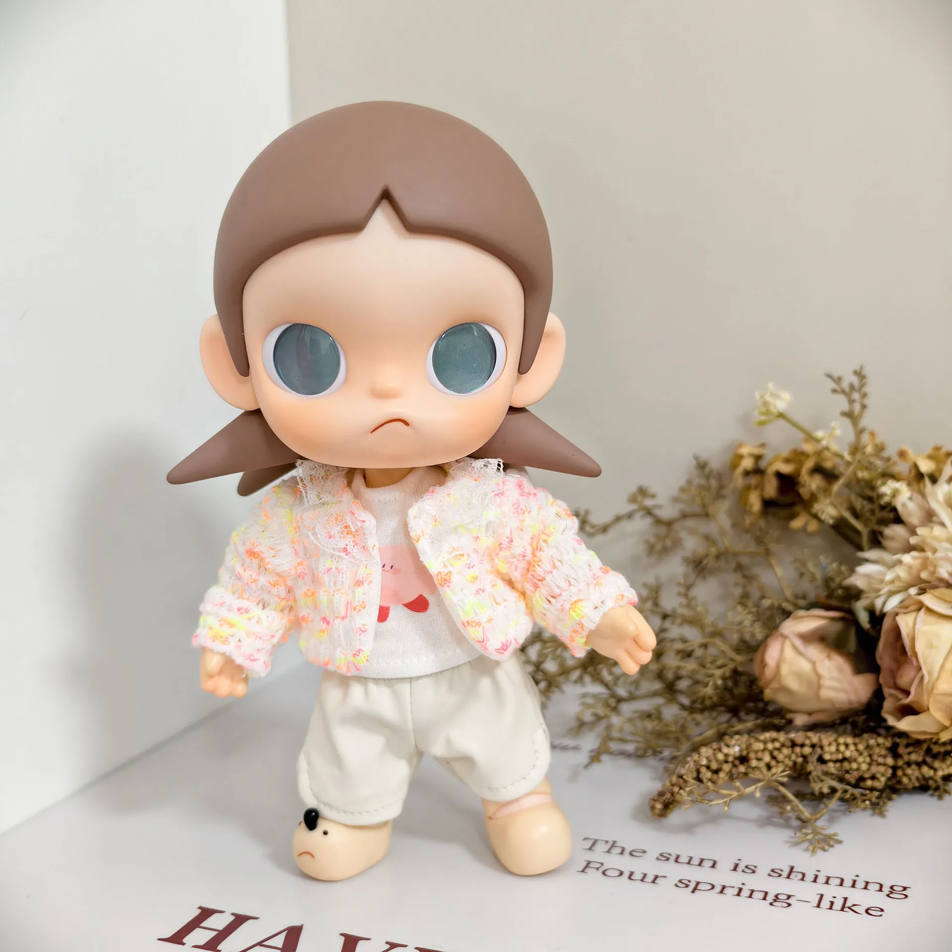 20CM心之向往可动人偶嘎子姐着替彩点衫皮裤三件套ZSIGA手作帽子