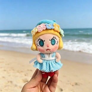 仅娃衣Angry Molly 心火怒放系列毛绒挂件夏条纹沙滩比基尼娃衣服
