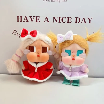 仅娃衣】CRYBABY娃衣眼泪工厂哭娃衣珍珠圣诞裙套装15CM玩偶着替