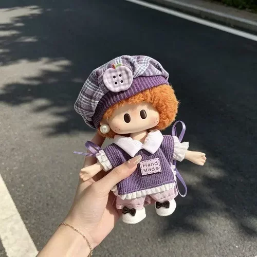 名创优品yoyo酱星邱联名毛绒公仔娃衣服着替芋泥波波紫色帽子上衣