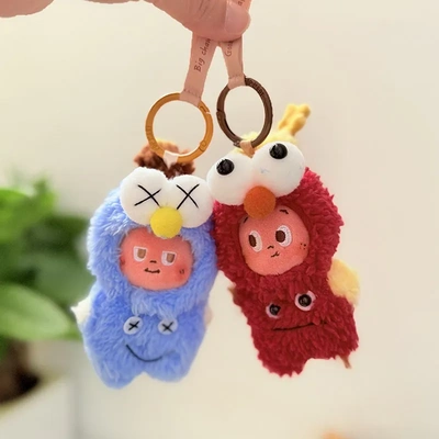 mini星星人挂件美味时刻系列现烤小饼干毛绒公仔衣服芝麻街套装潮