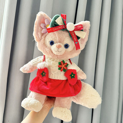 仅售娃衣】S号M号玲娜贝儿玩偶新年白毛衣红手套裙套装露露公仔衣