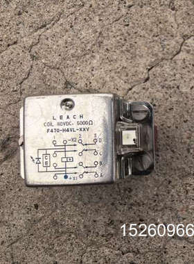 议价LEACH利奇继电器F470-H4VL-XXV，110VDC议价