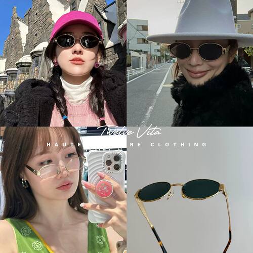 26s经典金属框太阳眼镜墨镜女