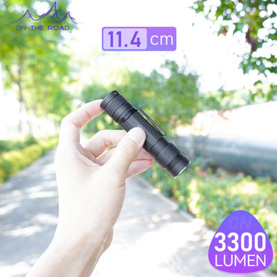 在路上M9X直筒手电筒 21700  LED迷你强光USB充电手电筒防水防身