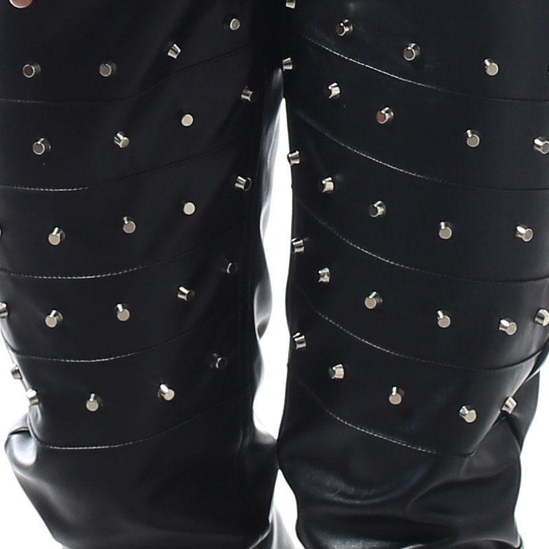 Pantalon cuir homme droit pour adolescent - Ref 1480935 Image 4