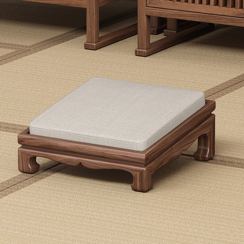宏海实木拜凳打坐垫榫卯整装发货