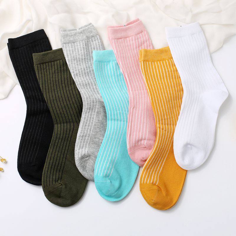 花潮花汐精梳棉袜子 女中筒春秋款短袜 吸湿排汗防滑耐磨三双装袜,女士内衣/男士内衣/家居服,短袜,淘宝优惠券,粉丝福利购,淘宝优惠卷