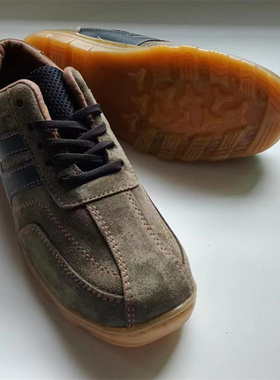 真皮新款反毛皮牛筋底上线结实耐磨透气上班户外日常休闲男皮鞋捡