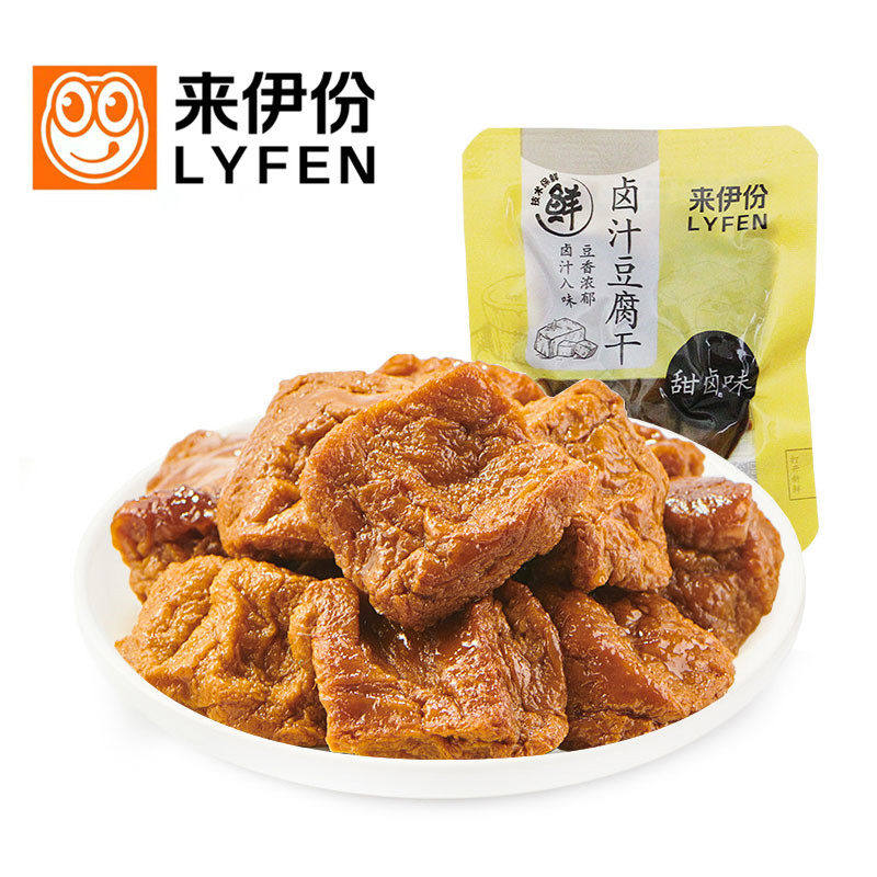 来伊份卤汁豆腐干500g素食豆制品