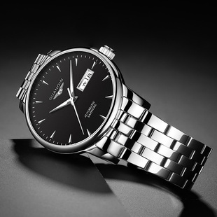 表 手表机械表全自动防水精钢带夜光商务男款 2026新款 瑞士冠琴男士