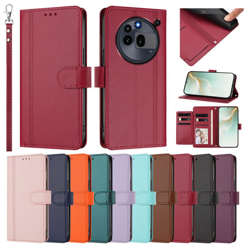 适用Nothing Phone 4B纯色商务九卡翻盖皮套Phone 4A Pro，Nothing Phone 3商务皮套