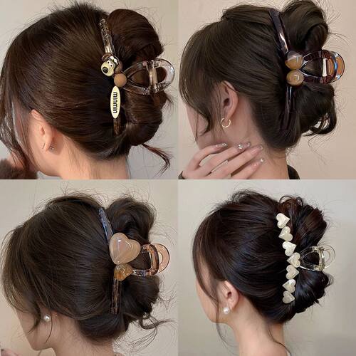 N网红亚克力发夹可爱小