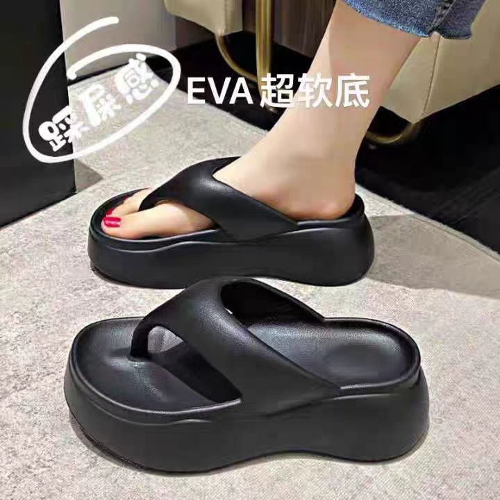 7cm松糕厚底人字拖鞋女夏季时尚