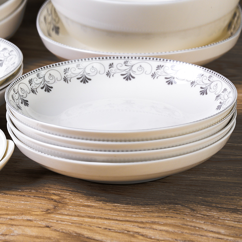 欧式风釉上彩饭碗散装陶瓷餐具