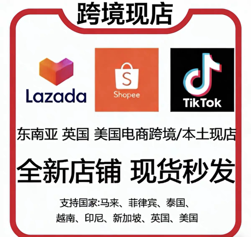 Shopee LazadaTik Tok 代入驻 本土店铺 跨境店铺现店