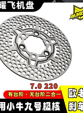 欧老师星耀飞机盘九号MZ/M3/F2Z小牛N无台阶220/245ABS刹车碟刹盘