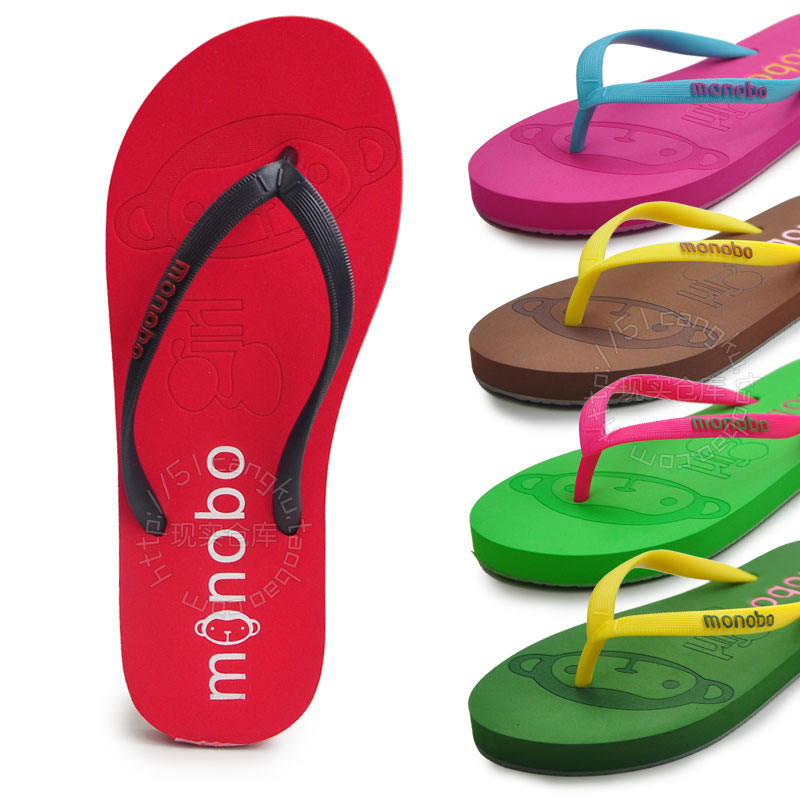 monobo平底沙滩夹趾人字拖鞋包邮