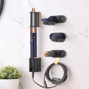 适用戴森卷发棒收纳架8头造型器支架免打孔Dyson电卷棒置物架挂架