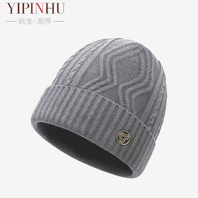 冬季毛线帽男子YIPINHU