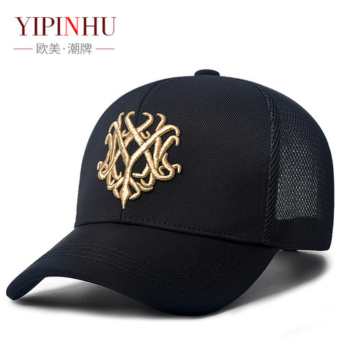 yipinhu水洗棉图腾刺绣男潮帽子
