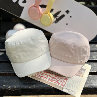 2026新款高品质软顶鸭舌平顶帽子简约百搭马术帽男女同款防晒遮阳