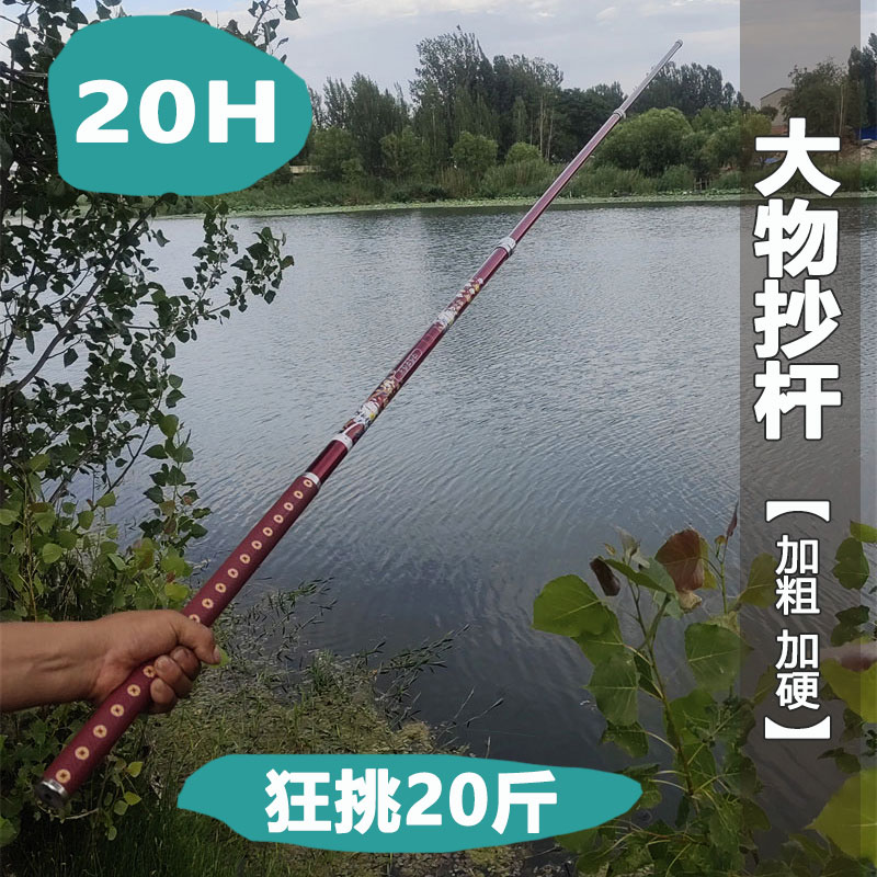 湛极大物抄网杆超硬碳素