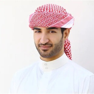 男士经典阿拉伯头巾提花方巾迪拜中东民族服饰沙特跨境热卖