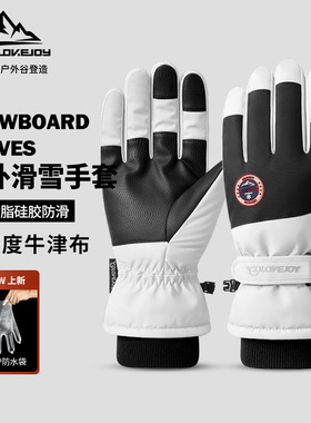 冬季滑雪手套户外加绒保暖电动车骑行手套防滑防水触屏手套SK28