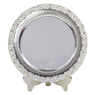 金银铜纪念礼品盘定制金属奖盘奖杯奖牌纪念牌圆形锌合金奖盘定制