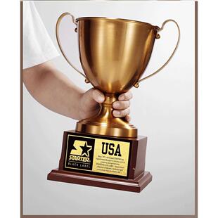 高档金属奖杯足球联赛体育竞技比赛团队冠军奖杯大型赛事颁奖定制