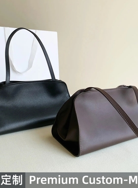 【 LP ROW工厂】 Peggy Clutch极简老钱风腋下包马鞍皮进口小牛皮