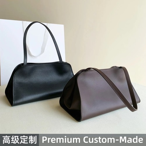 【 LP ROW工厂】 Peggy Clutch极简老钱风腋下包马鞍皮进口小牛皮