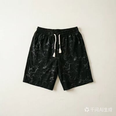 Z1385【满两件包邮】2026夏季新款青少年港风波纹灯芯绒宽松短裤