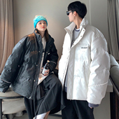 新款 2025冬季 包邮 青少年学生港风潮牌纹理感钢印羽绒服 满两件