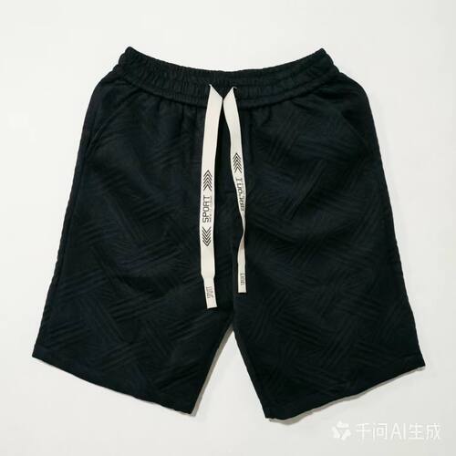 Z1236【满两件包邮】2026夏季新款青少年港风纹理凹凸短裤运动裤