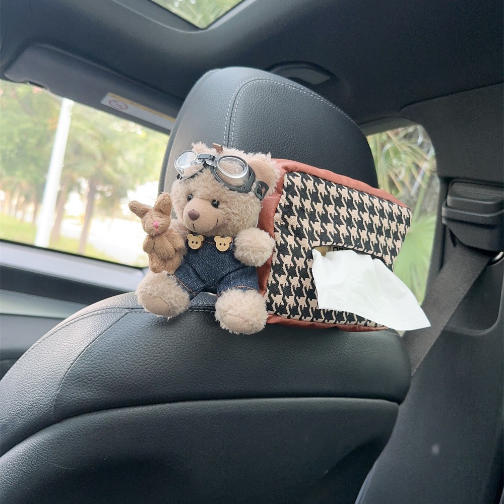 车载多功能挂式潮流飞行员酷抽纸套纸巾盒袋汽车内前后排车上用品