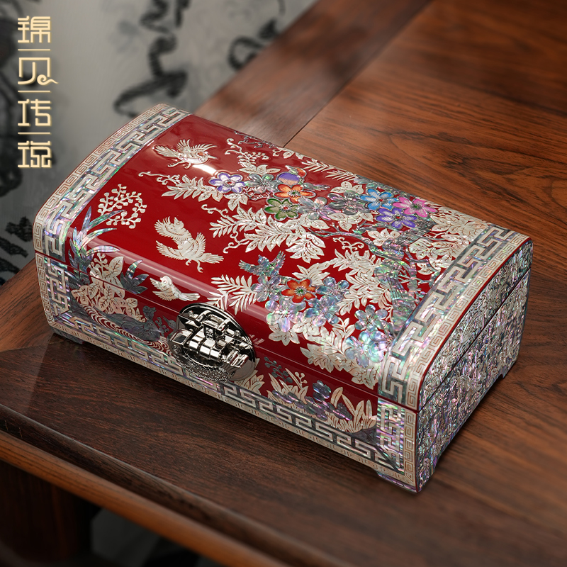 锦贝传说螺钿漆器首饰盒